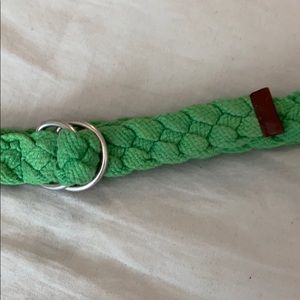 JCrew green braided belt